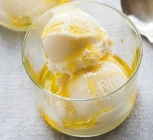 Ice cream in bowl